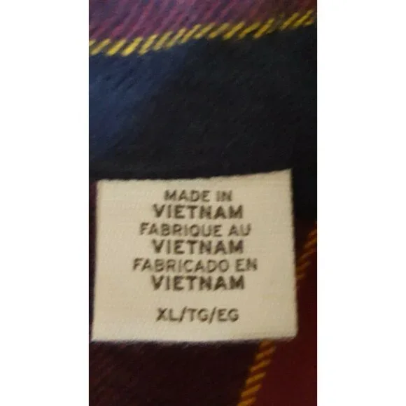 Levi's NBA Cleveland Cavaliers Gridiron Flannel Plaid Shirt Men Size Extra Large - Picture 9 of 10